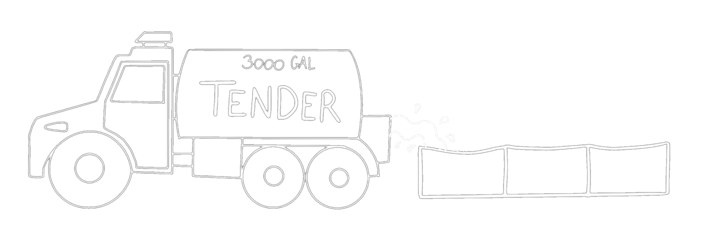 animated gif of a water tender filling a portable tank